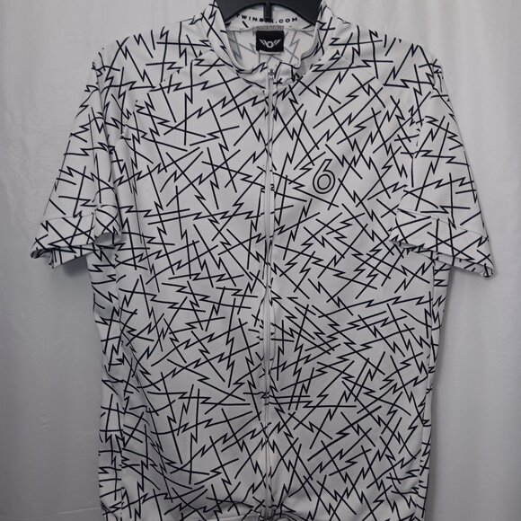 TWIN SIX PATTERN SHORT SLEEVE CYCLING JERSEY - Picture 1 of 10